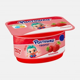 Творог клубника Растишка 3.5% 110г