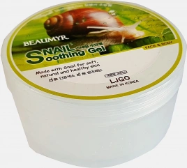 Гель для лица и тела Beaumyr Snail Soothing Gel с муцином улитки 300мл